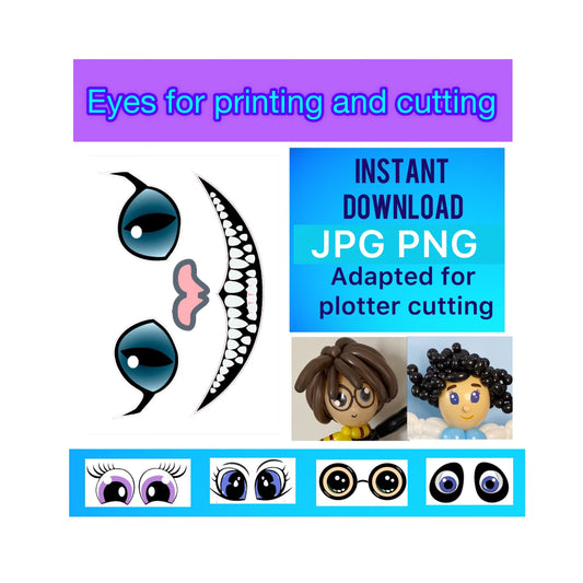 Eyes for printing and cutting 103 (digital stickers)