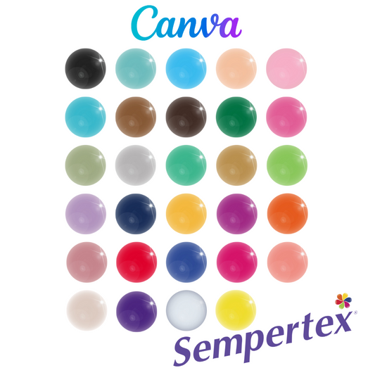 Canva Balloons Set: Sempertex Standart Colors