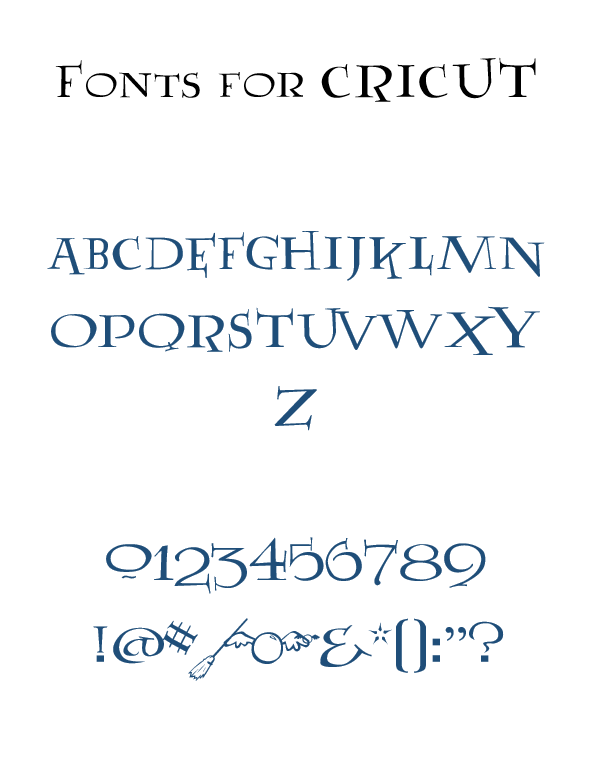 Medieval Font for Cricut