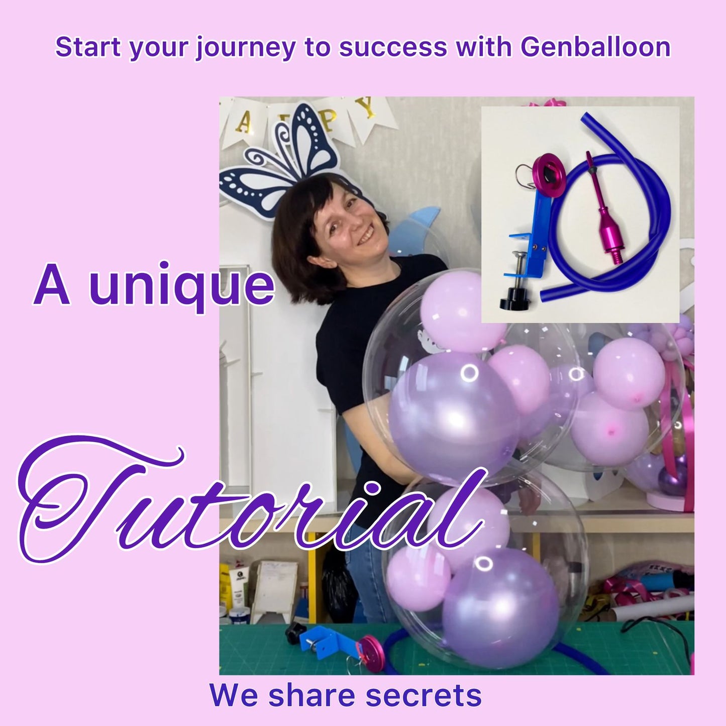 Tutorial: How to fill a bobo balloon with balloon staffing machine.