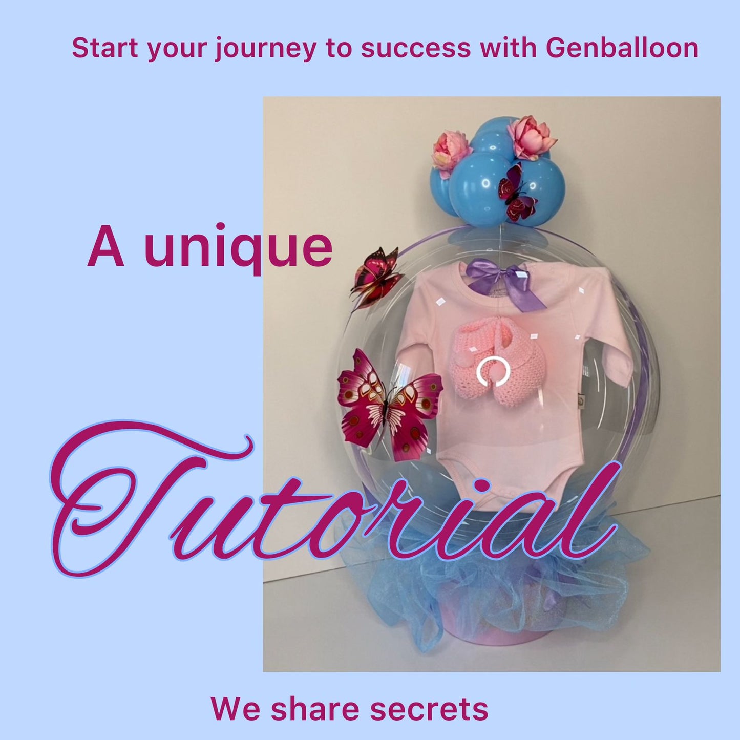 Tutorial: How to put a baby suit  in a bobo balloon without cutting, without additional equipment