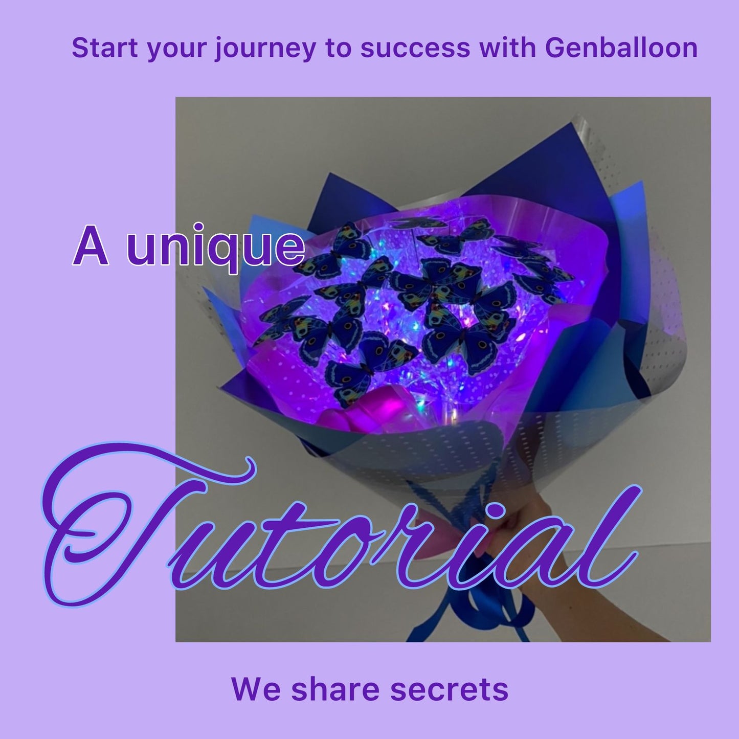 Tutorial: How to make Luminous bouquet of butterflies