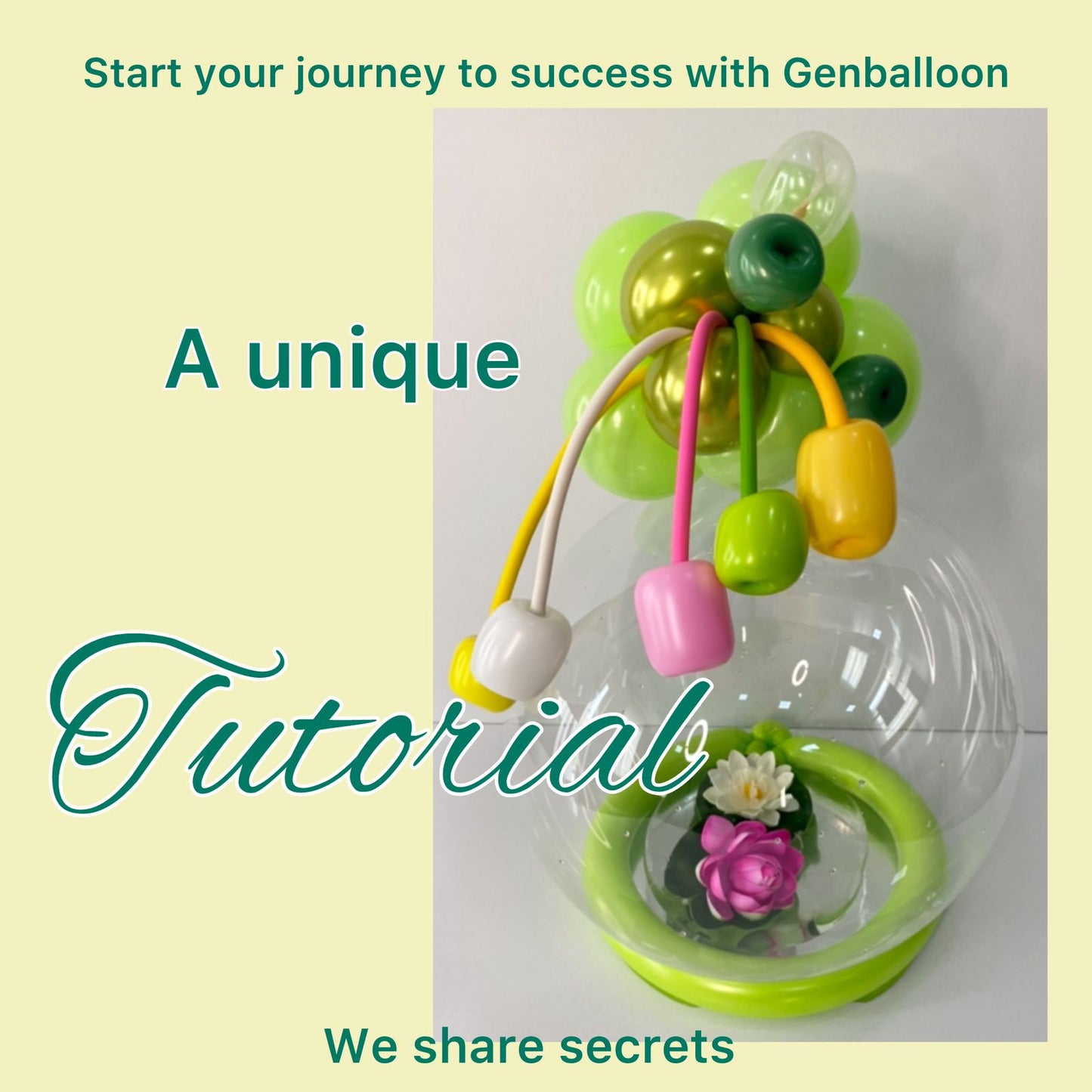 Tutorial: How to make a Bobo balloon with water and lilies inside