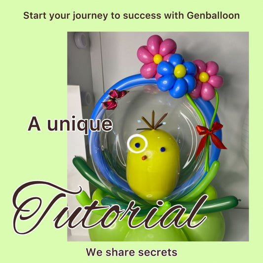 Tutorial: How to place a latex balloon figurine inside a Bobo balloon without special equipment and cutting