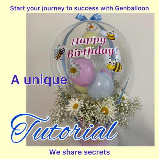 Tutorial: How to make a Bouquet in a hatbox with a Bobo balloon