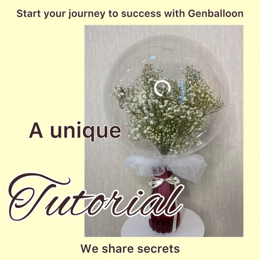 Tutorial: How to make a bouquet of gypsophila in a Bobo balloon in a minimalist style