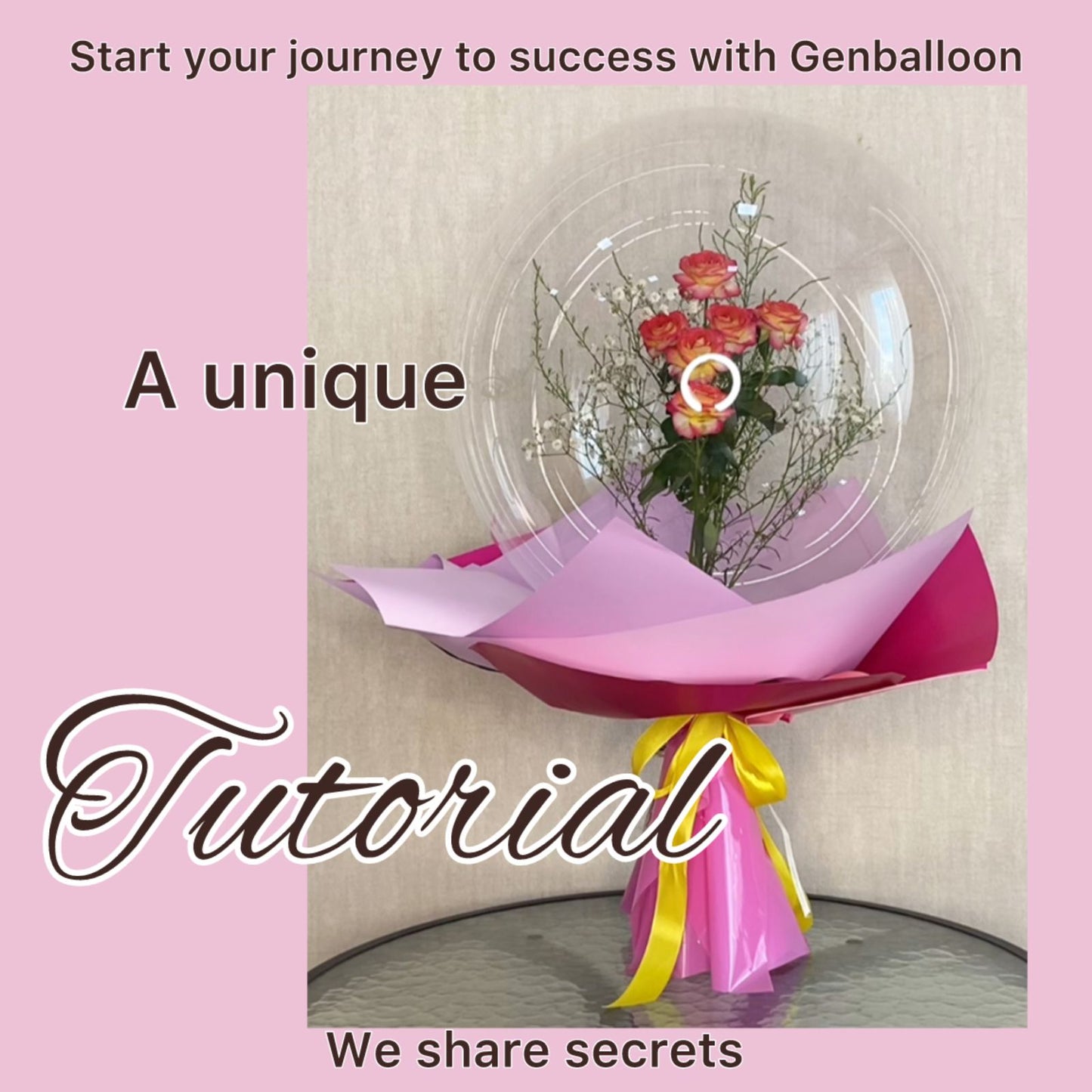 Tutorial: How to make a bouquet of fresh flowers in a Bobo balloon