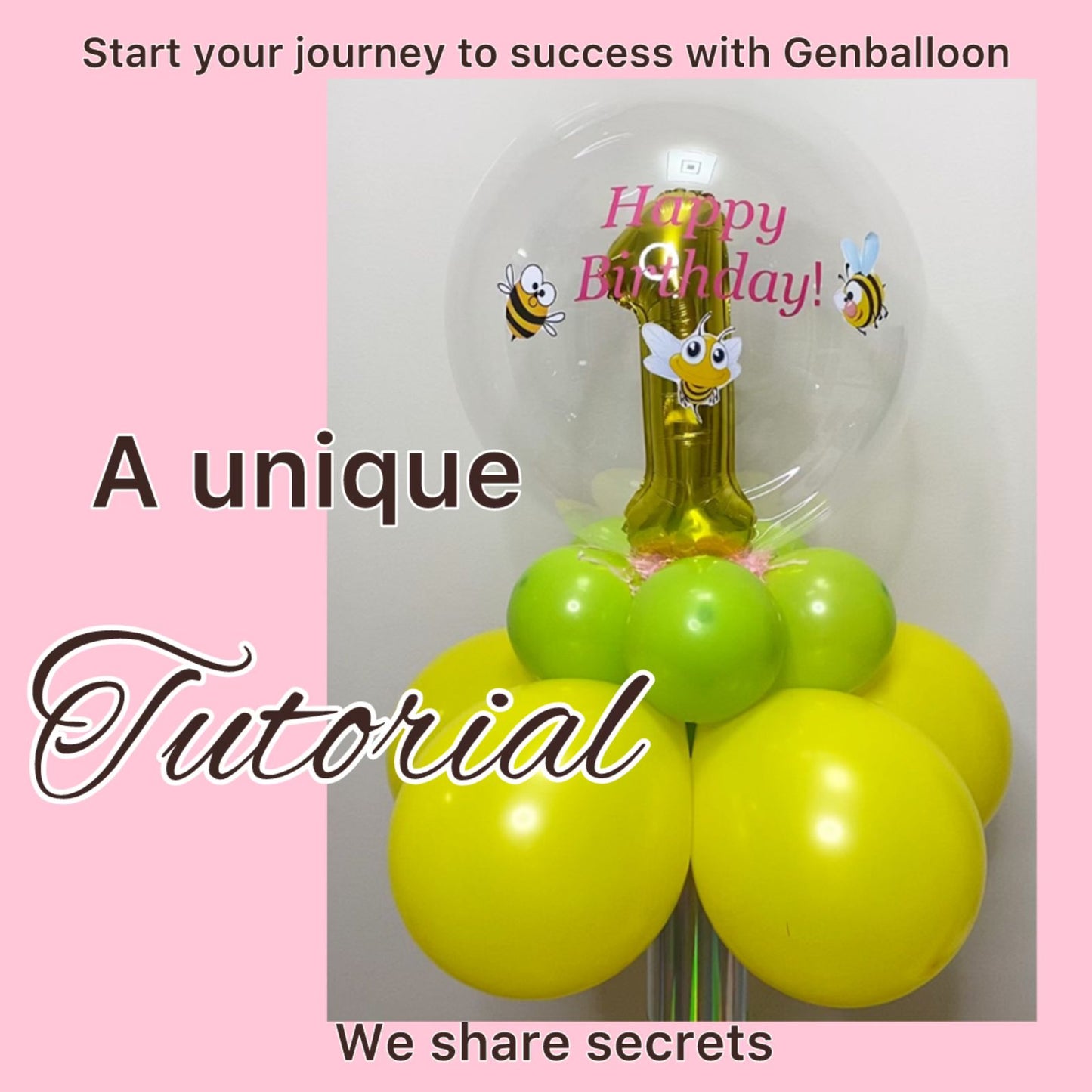 Tutorial: How to make a Table composition of balloons with a foil balloon and a bobo balloon