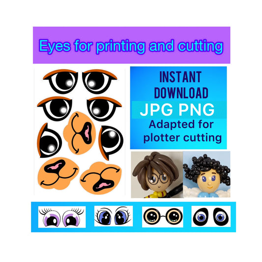 Eyes for printing and cutting  Lion 3