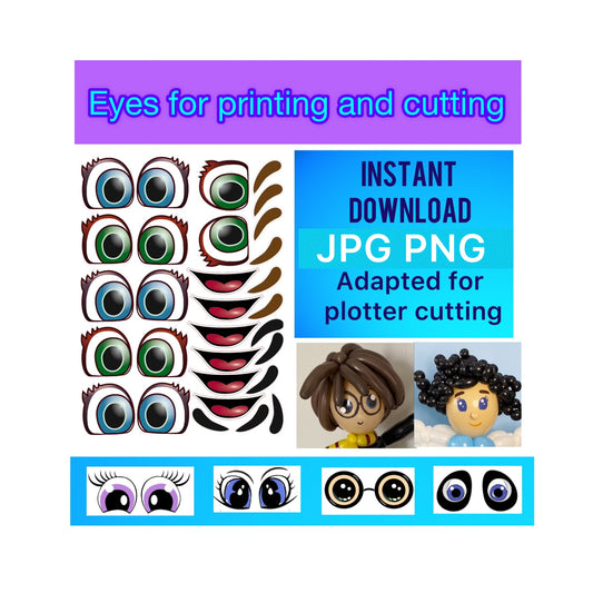 Eyes for printing and cutting  29 (digital stickers)