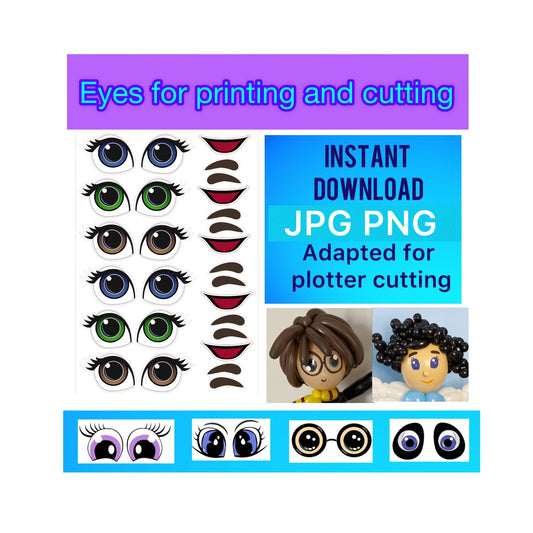 Eyes for printing and cutting  28 (digital stickers)