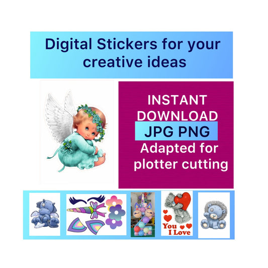 Digital stickers of Angel 6