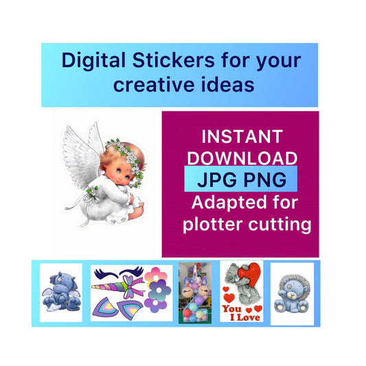 Digital stickers of Angel 5