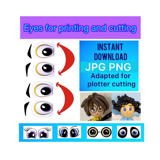 Eyes for printing and cutting  46 (digital stickers)