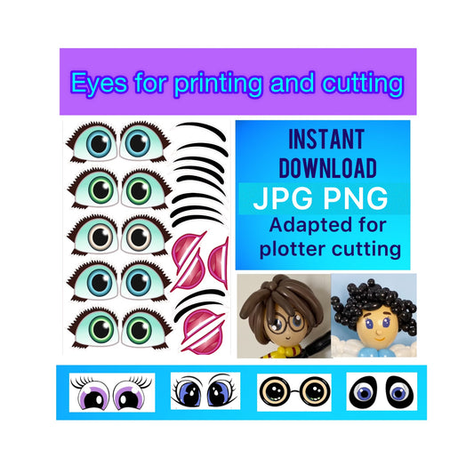 Eyes for printing and cutting  45 (digital stickers)